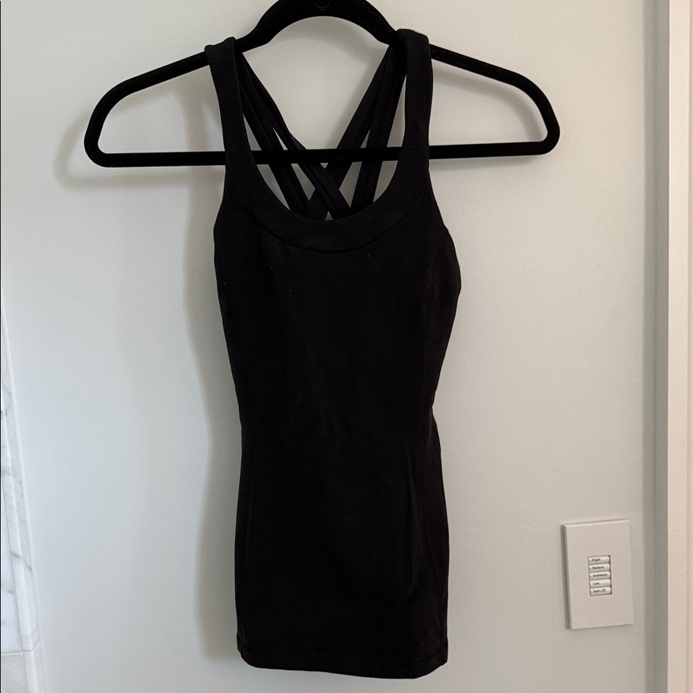 lululemon athletica Black Tank Top
